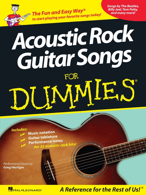 Title details for Acoustic Rock Guitar Songs for Dummies (Songbook) by Hal Leonard Corp. - Available